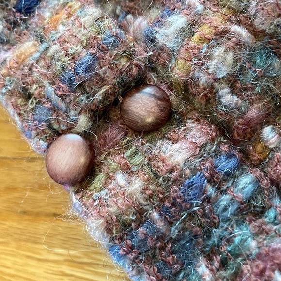 Vintage multicoloured mohair pencil skirt - Picture 4 of 6